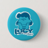 Erdnüsse | Lucy Wer sagt, ich bin Crabby? Button (Vorderseite)