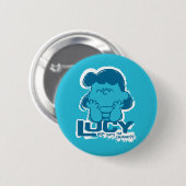 Erdnüsse | Lucy Wer sagt, ich bin Crabby? Button (Vorne & Hinten)