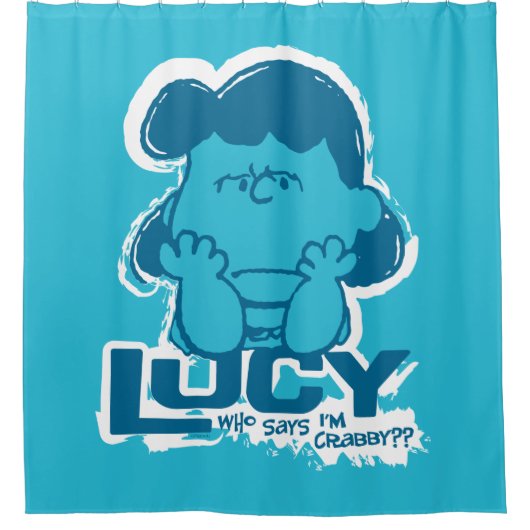 Erdnüsse | Lucy Wer sagt, ich bin Crabby? Duschvorhang (Vorderseite)