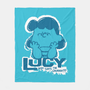 Erdnüsse Lucy Wer sagt, ich bin Crabby? Fleecedecke