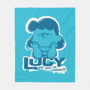 Erdnüsse   Lucy Wer sagt, ich bin Crabby? Fleecedecke
