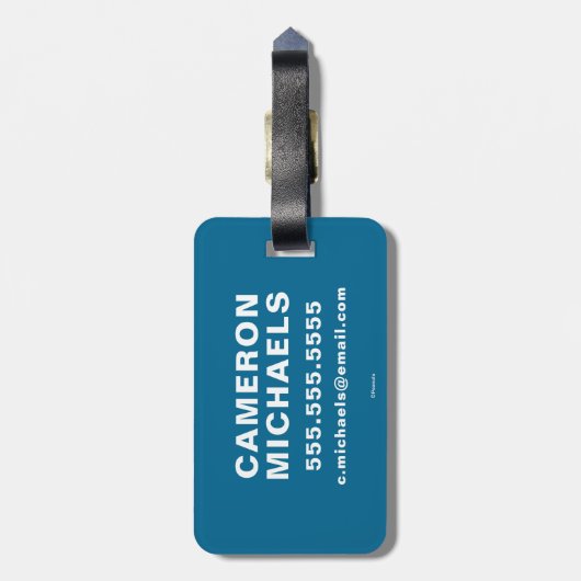 Erdnüsse | Lucy Wer sagt, ich bin Crabby? Gepäckanhänger (Rückseite vertikal)