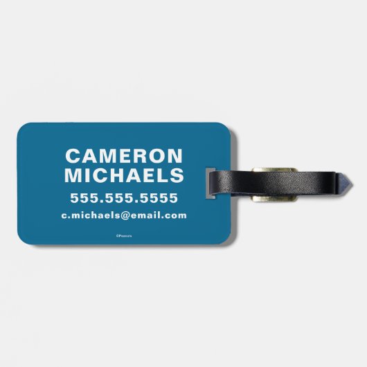 Erdnüsse | Lucy Wer sagt, ich bin Crabby? Gepäckanhänger (Rückseite horizontal)