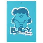 Erdnüsse | Lucy Wer sagt, ich bin Crabby? Klemmbrett (Rückseite)