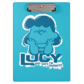 Erdnüsse | Lucy Wer sagt, ich bin Crabby? Klemmbrett (Vorderseite)