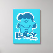 Erdnüsse | Lucy Wer sagt, ich bin Crabby? Leinwanddruck (Vorderseite)