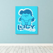 Erdnüsse | Lucy Wer sagt, ich bin Crabby? Leinwanddruck (Insitu (Holzboden))