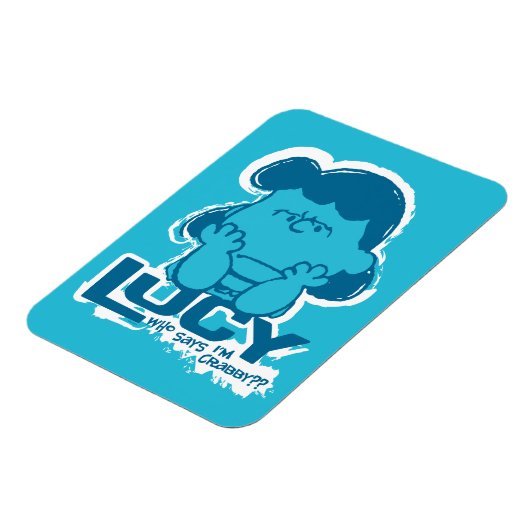 Erdnüsse | Lucy Wer sagt, ich bin Crabby? Magnet (Linke Seite)