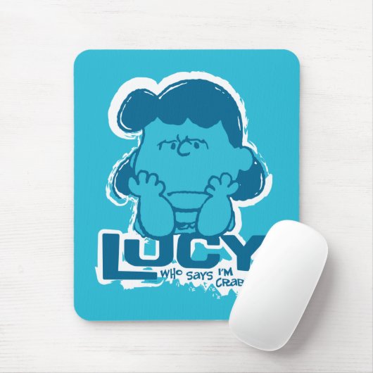 Erdnüsse | Lucy Wer sagt, ich bin Crabby? Mousepad (Mit Mouse)