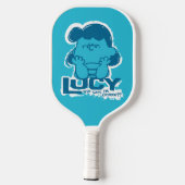 Erdnüsse | Lucy Wer sagt, ich bin Crabby? Pickleball Schläger (Rückseite)