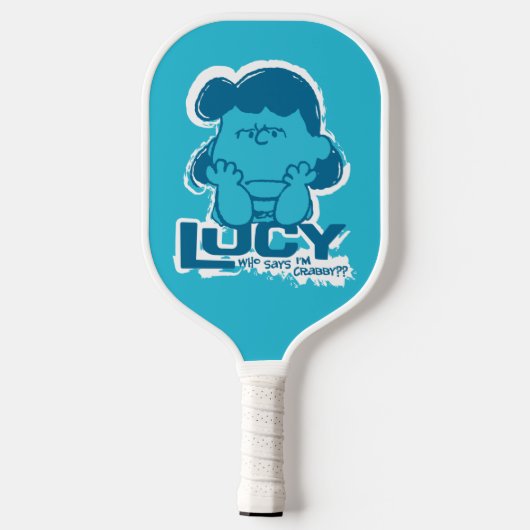 Erdnüsse | Lucy Wer sagt, ich bin Crabby? Pickleball Schläger (Rückseite)