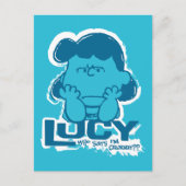 Erdnüsse | Lucy Wer sagt, ich bin Crabby? Postkarte (Vorderseite)