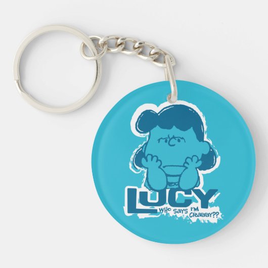 Erdnüsse | Lucy Wer sagt, ich bin Crabby? Schlüsselanhänger (Vorderseite)