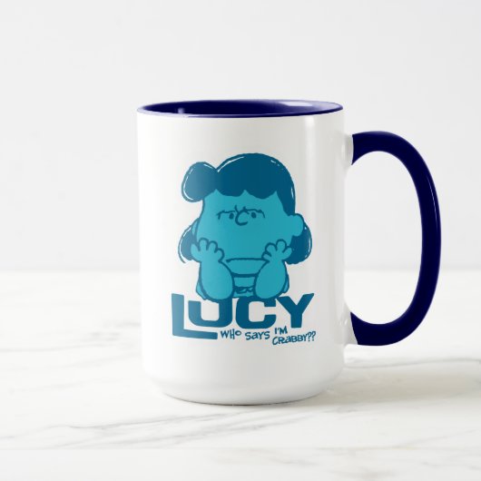 Erdnüsse | Lucy Wer sagt, ich bin Crabby? Tasse (Rechts)
