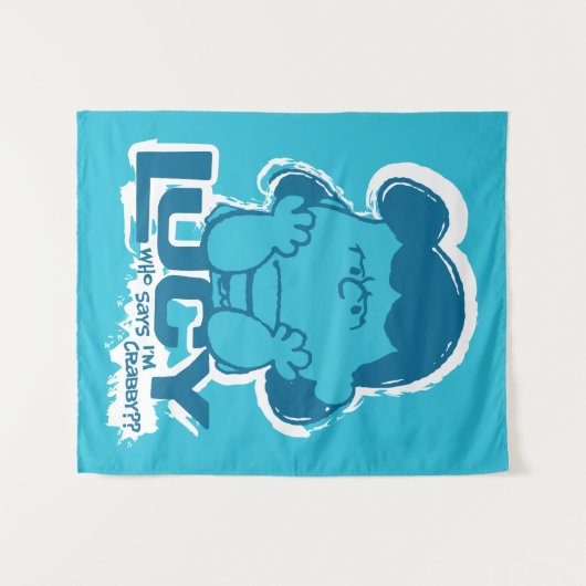 Erdnüsse | Lucy Wer sagt, ich bin Crabby? Wandteppich (Vorderseite (Horizontal))