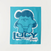 Erdnüsse | Lucy Wer sagt, ich bin Crabby? Wandteppich (Vorderseite)