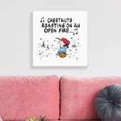 Erdnüsse | Lucy's Chestnut Roasting Leinwanddruck (Insitu (Wohnzimmer))
