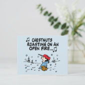 Erdnüsse | Lucy's Chestnut Roasting Postkarte (Stehend Vorderseite)