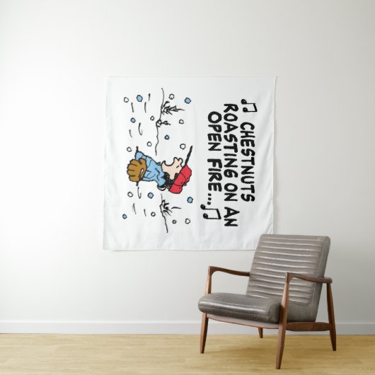 Erdnüsse | Lucy's Chestnut Roasting Wandteppich (Beispiel (Horizontal))