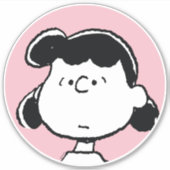 Erdnüsse | Lucy's Faces Aufkleber (Vorderseite)