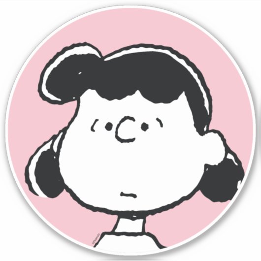 Erdnüsse | Lucy's Faces Aufkleber (Vorderseite)