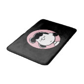 Erdnüsse | Lucy's Faces Badematte (Schrägansicht)