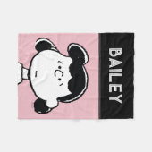 Erdnüsse | Lucy's Faces Fleecedecke (Vorderseite (Horizontal))