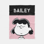 Erdnüsse | Lucy's Faces Fleecedecke (Vorderseite)