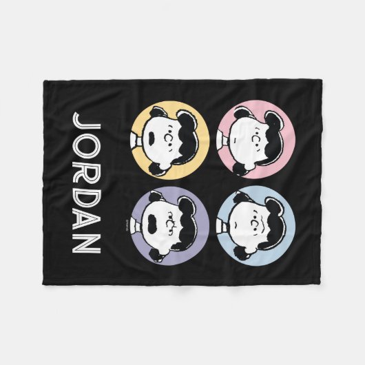 Erdnüsse | Lucy's Faces Fleecedecke (Vorderseite (Horizontal))