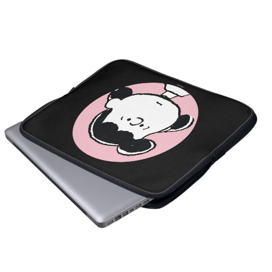 Erdnüsse | Lucy's Faces Laptopschutzhülle (Vorne Knopf)