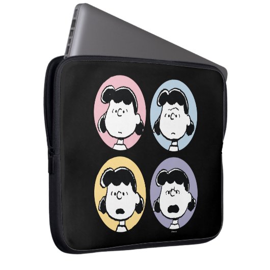 Erdnüsse | Lucy's Faces Laptopschutzhülle (Vorne Rechts)