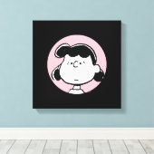 Erdnüsse | Lucy's Faces Leinwanddruck (Insitu (Holzboden))