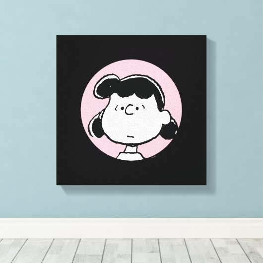 Erdnüsse | Lucy's Faces Leinwanddruck (Insitu (Holzboden))