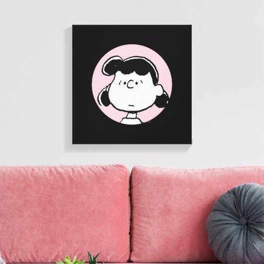 Erdnüsse | Lucy's Faces Leinwanddruck (Insitu (Wohnzimmer))