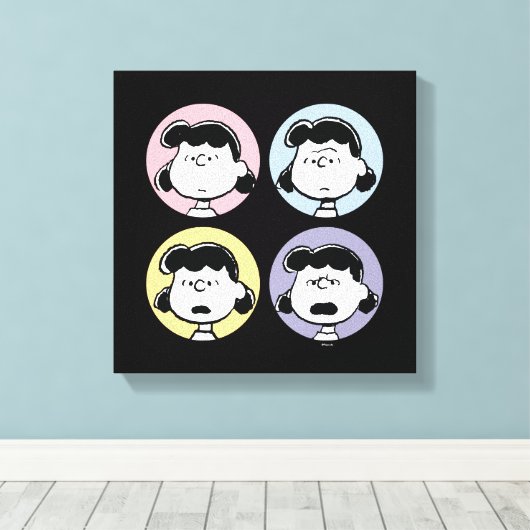 Erdnüsse | Lucy's Faces Leinwanddruck (Insitu (Holzboden))