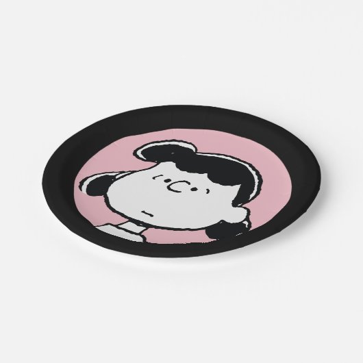 Erdnüsse | Lucy's Faces Pappteller (Schrägansicht)