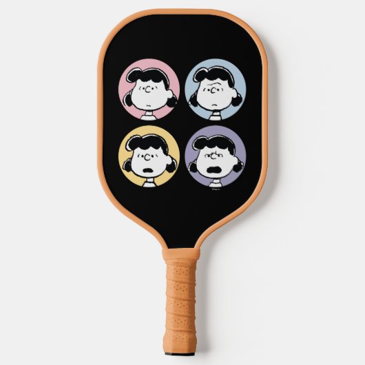 Erdnüsse | Lucy's Faces Pickleball Schläger (Rückseite)