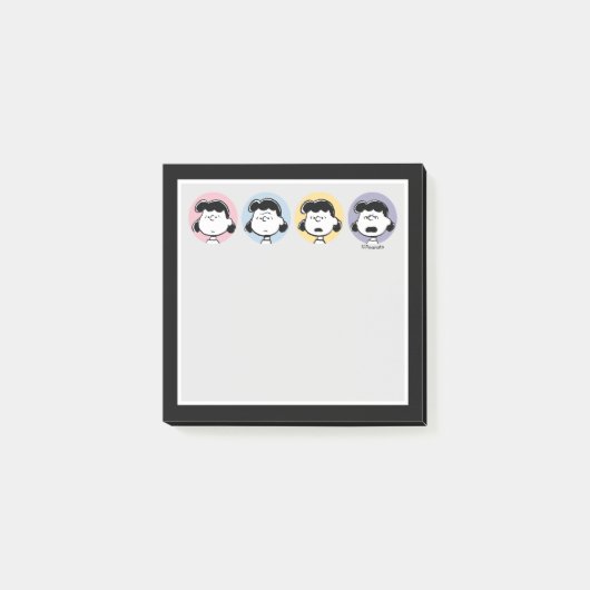 Erdnüsse | Lucy's Faces Post-it Klebezettel (Vorderseite)