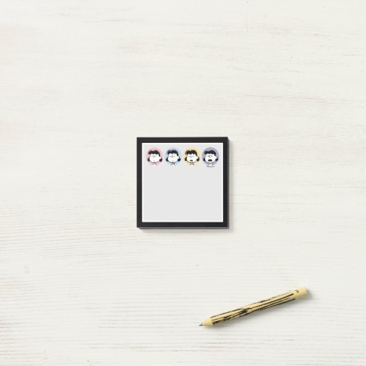 Erdnüsse | Lucy's Faces Post-it Klebezettel (Auf Schreibtisch)