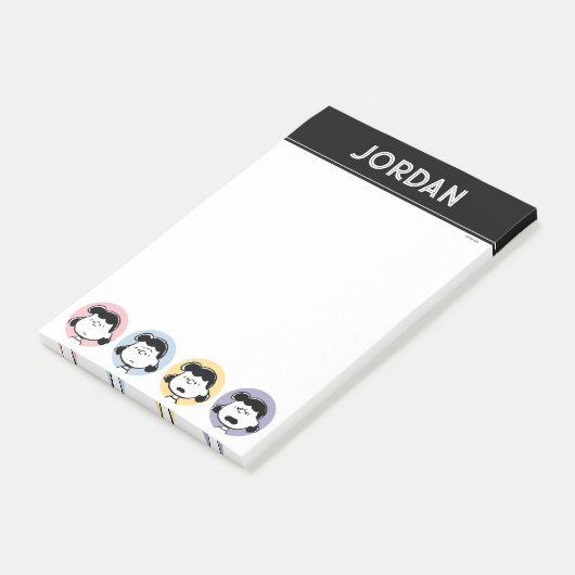 Erdnüsse | Lucy's Faces Post-it Klebezettel (angewinkelt)