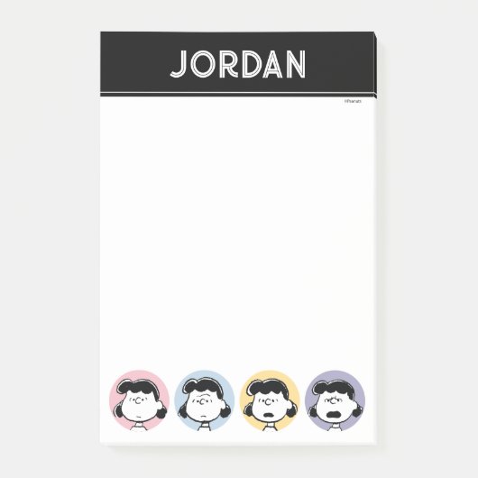 Erdnüsse | Lucy's Faces Post-it Klebezettel (Vorderseite)