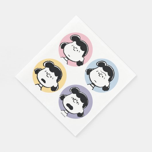 Erdnüsse | Lucy's Faces Serviette (Ecke)