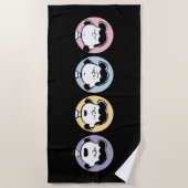 Erdnüsse | Lucy's Faces Strandtuch (Vorderseite)