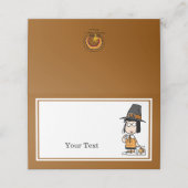 Erdnüsse | Marcie Erntedank Dinner Platzkarte (Außenseite Aufgefaltet)