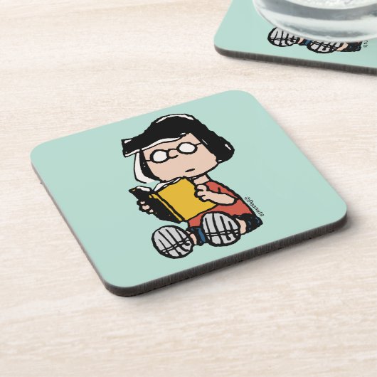 Erdnüsse | Marcie Lesen Getränkeuntersetzer (Linke Seite)