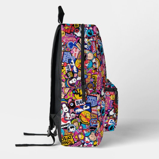 Erdnüsse | Mixtape Patch Pattern Bedruckter Rucksack (Links)