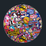 Erdnüsse | Mixtape Patch Pattern Dartscheibe<br><div class="desc">Karo dieses lustige Design mit The Peanuts Gang in niedlichen Patches heraus.</div>