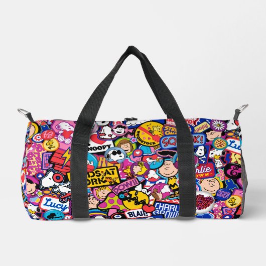 Erdnüsse | Mixtape Patch Pattern Duffle Bag (Vorderseite)
