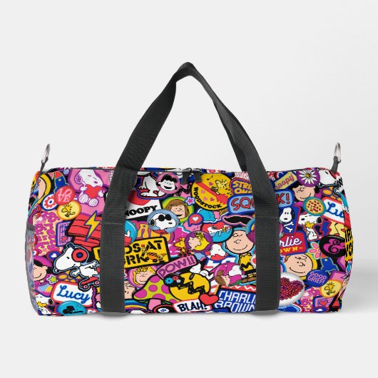 Erdnüsse | Mixtape Patch Pattern Duffle Bag (Rückseite)