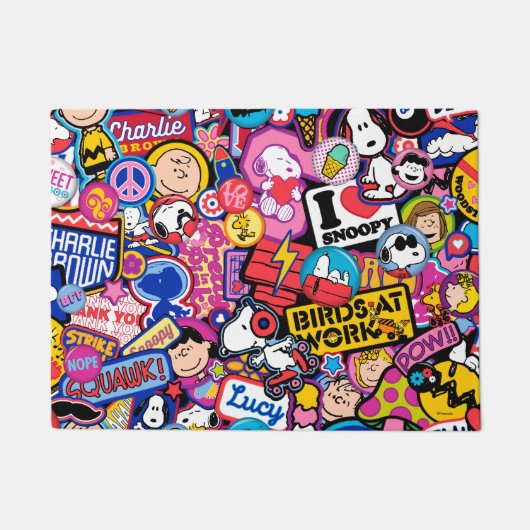 Erdnüsse | Mixtape Patch Pattern Fußmatte (Vorderseite)